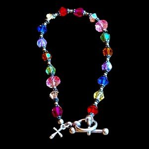 AUSTRIAN CRYSTAL ROSARY BRACELET